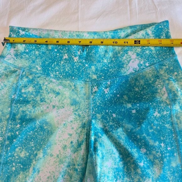 Old Navy Turquoise Splatter Leggings - Picture 3 of 10